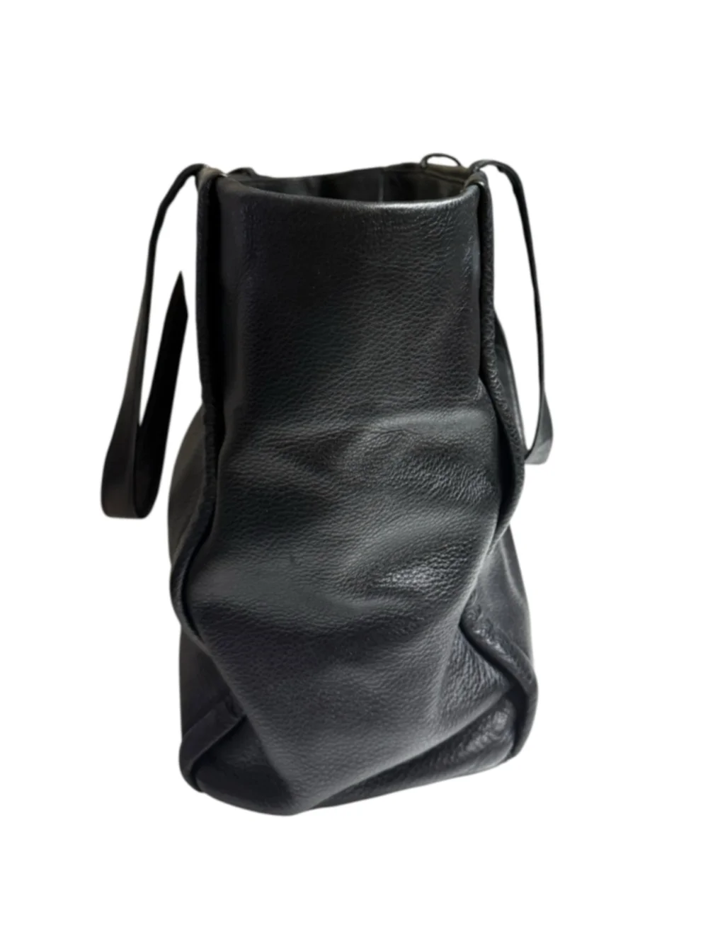 Kate Spade Soft Pebble Leather Black and Beige Bow Tote Bag